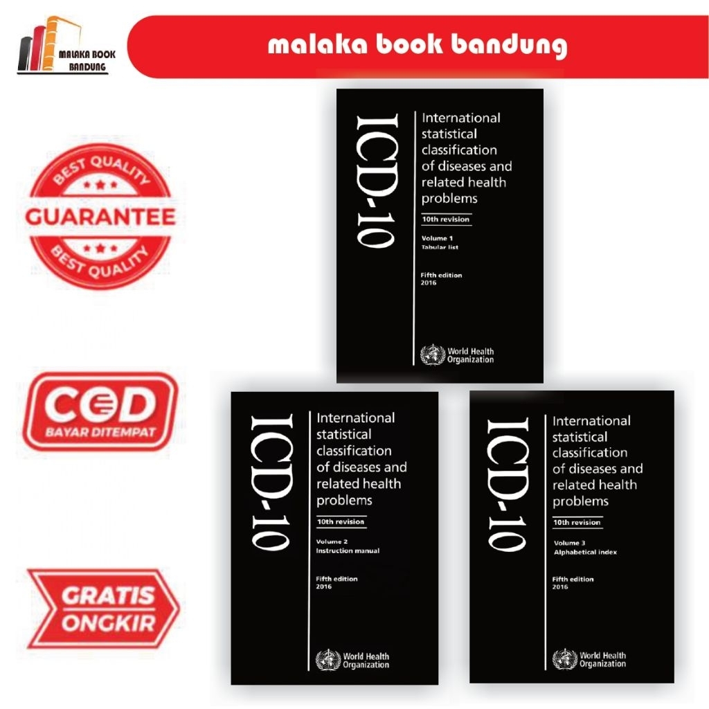 ICD - 10 New Hard Cover 2016 1 Set Lengkap