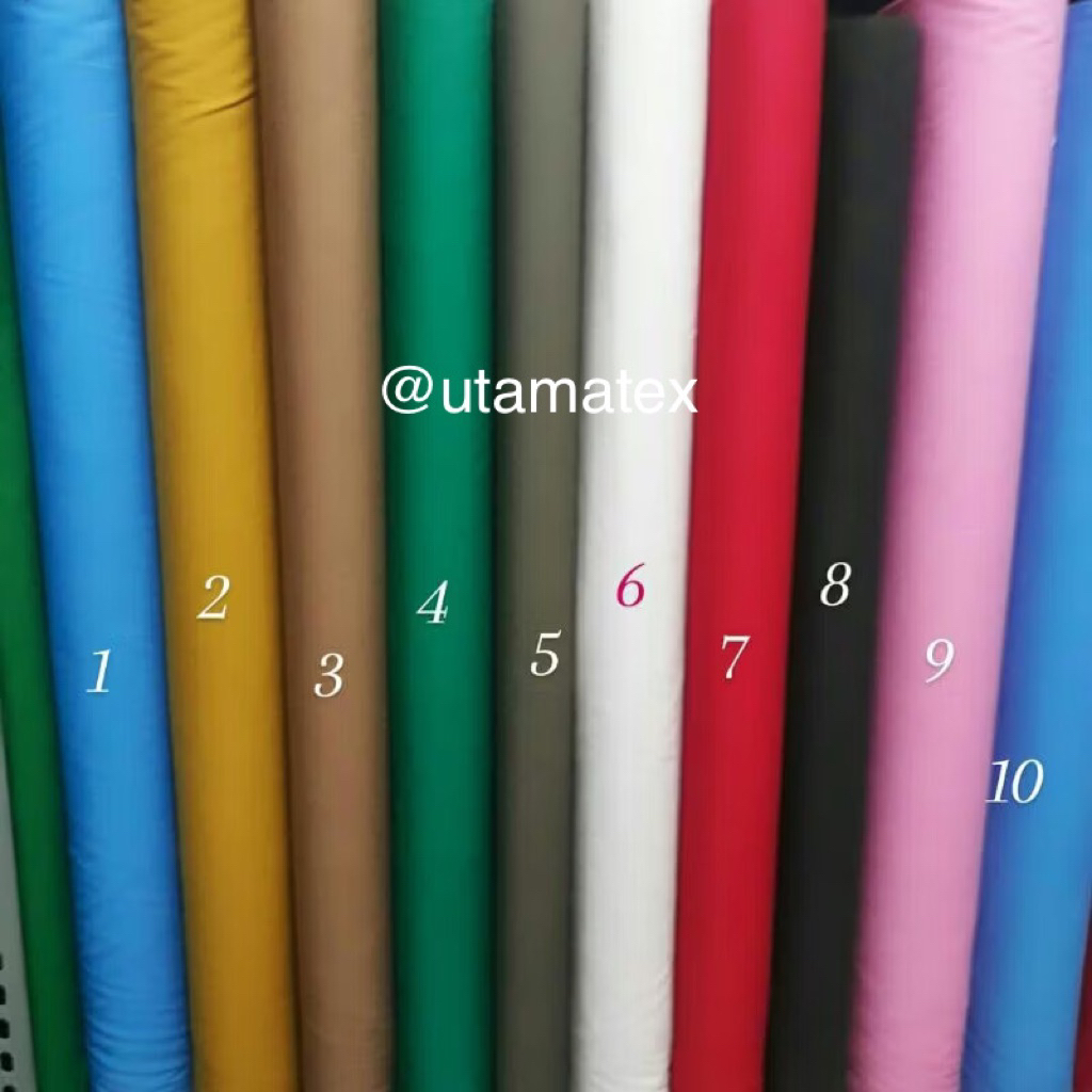Bahan Katun Poplin/ Katun Jepang/ Bahan Katun Polos/ Tokai