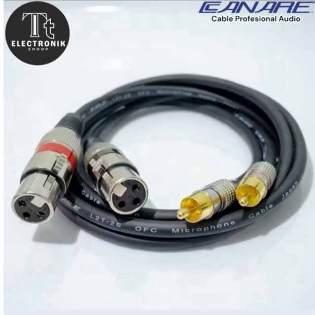 Kabel xlr female to rca/jack rca to xlr female 2pcs