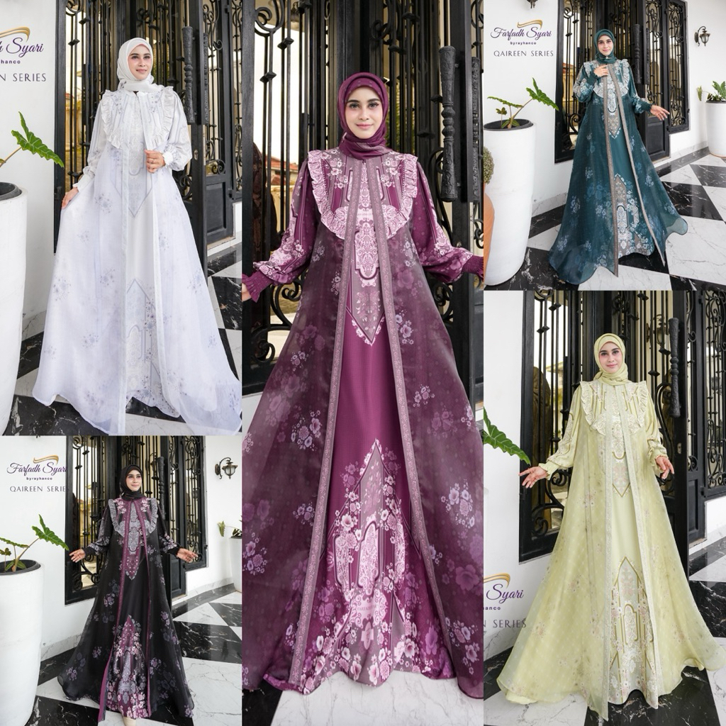 QAIREEN SYARI ORIGINAL GAMIS/ ABAYA BY FARFADH Raja Gallery Muslimah