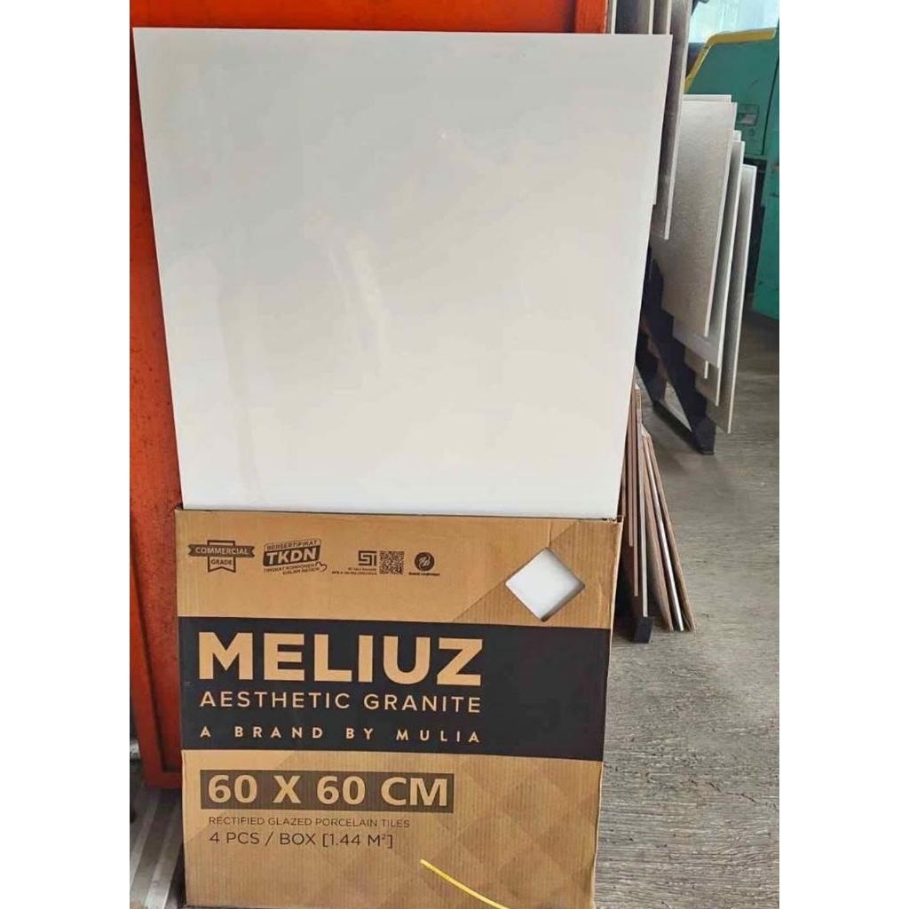 Granit Putih polos 60x60 | glossy