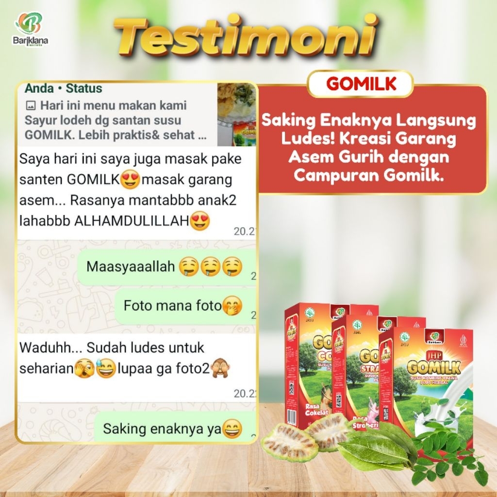 Susu kambing etawa gomilk