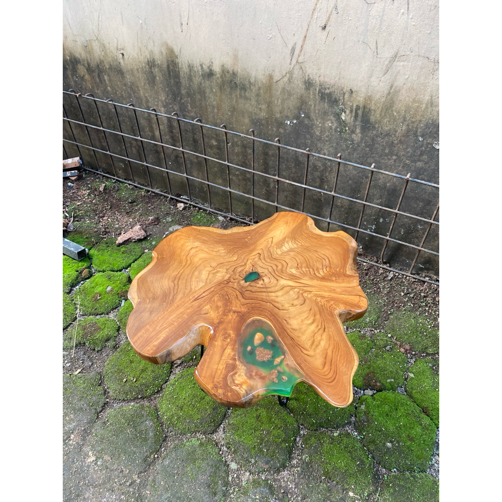 Meja Resin Meja Akar Jati Epoxy Minimalis