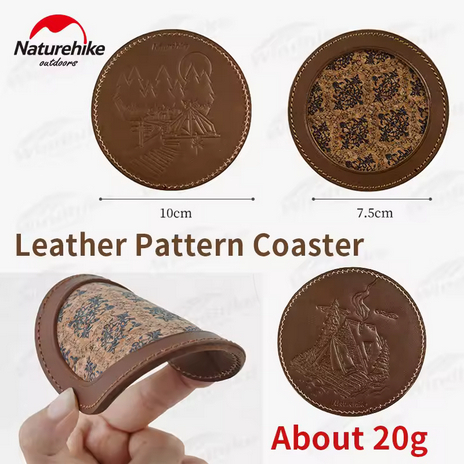 TATAKAN GELAS LEATHER COASTER NATUREHIKE NH22YW022