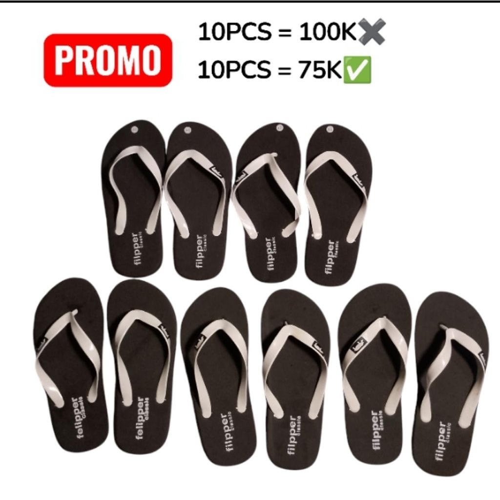 Sandal Jepit 10PCS Sandal Jepit Pria Sandal Grosir Terjangkau