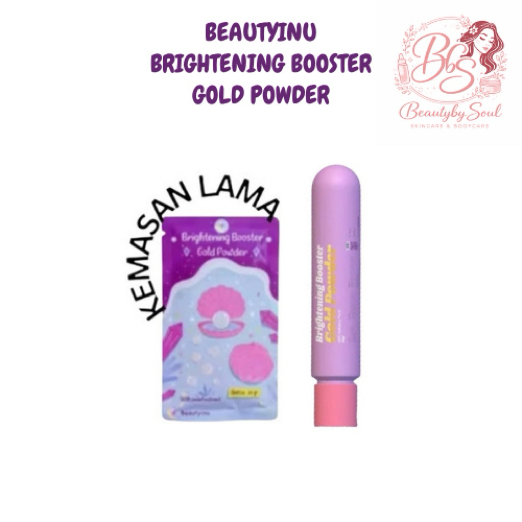 BEAUTYINU BRIGHTENING BOOSTER GOLD POWDER SERBUK GOLD SERBUK PEMUTIH BADAN & WAJAH 25 GRAM