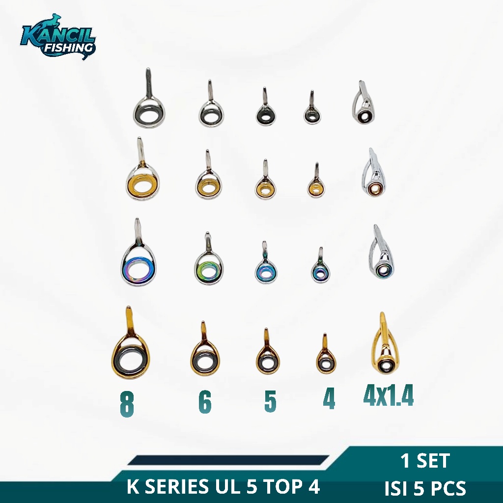 Ring Guide UL 1 Set isi 5 top 4 / Ring K SERIES Non Fuji Ultralight
