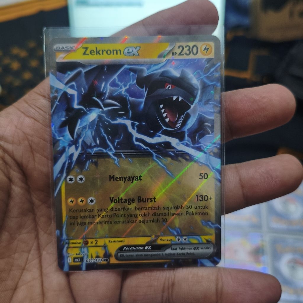 zekrom ex rr tcg pokemon / kartu pokemon