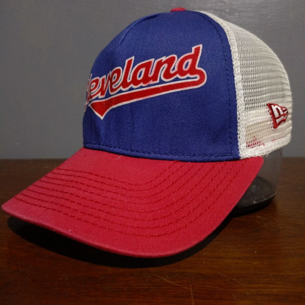 Topi Tracker MLB New Era Indiana Cleveland Second Cap Bisbol