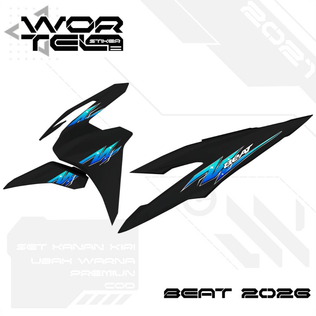 Wortel Stiker - Striping Beat Street 2025 - Striping Transparan Beat Street 2025 Grafis Terbaru  (Su