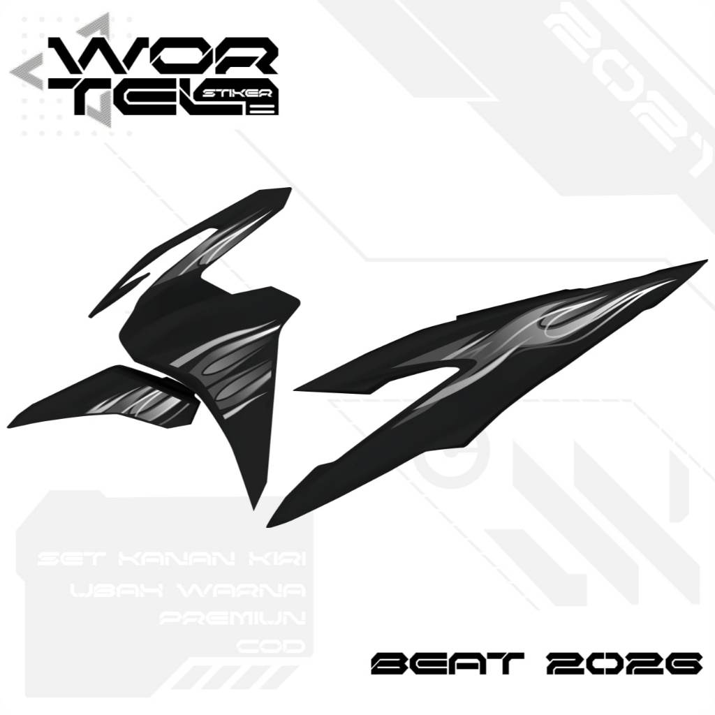 Wortel Stiker - Striping Beat Street 2025 - Striping Transparan Beat Street 2025 Api v3  (Sudah Terp