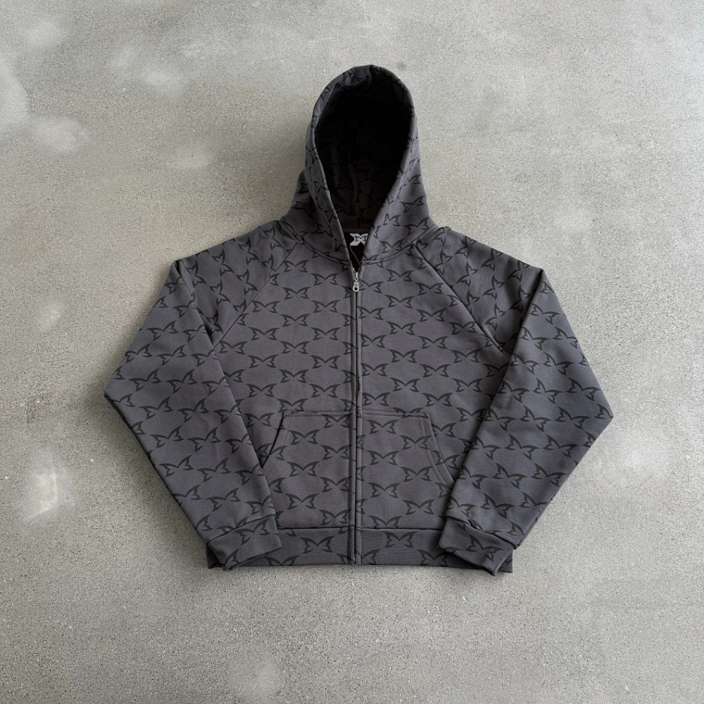 MERTRA Monogram Grey Hoodie