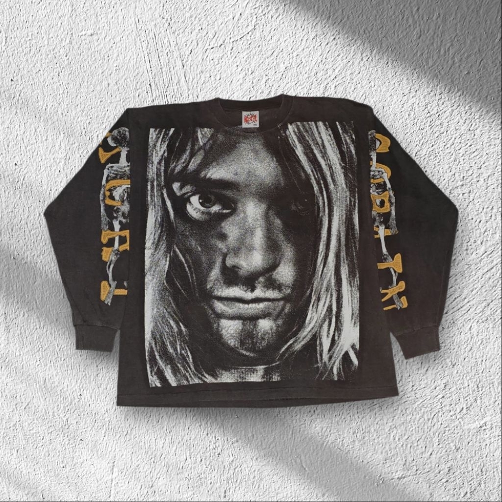 Kaos Bootleg Nirvana Kurt Cobain