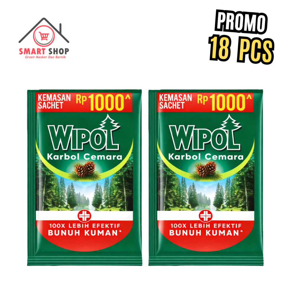 18 SC WIPOL KARBOL CEMARA 36ML SACHET / WIPOL SACHET