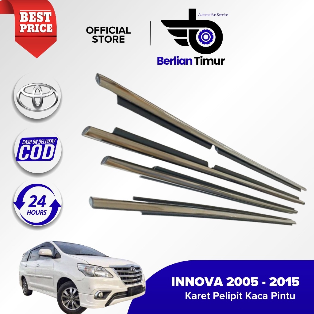 [COD] Karet Pelipit Kaca Luar Mobil INNOVA 2004 2005 2006 2007 2008 2009 2010 2011 2012 2013 2014 20