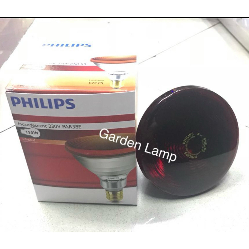 Lampu Philips Infraphil 150 watt type par38e - infrared