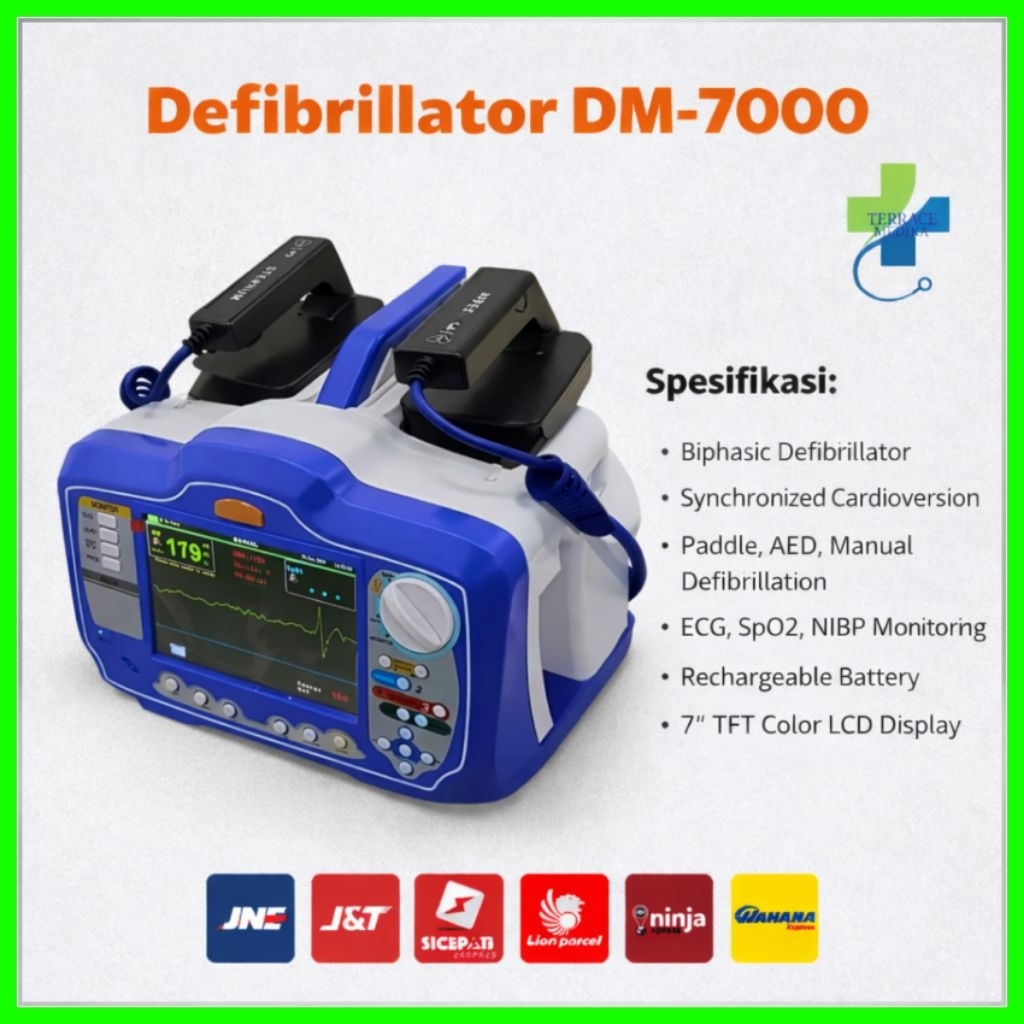 Defibrillator DM-7000 / Shock Jantung DM7000 / Defibrillator Alat Kejut Jantung