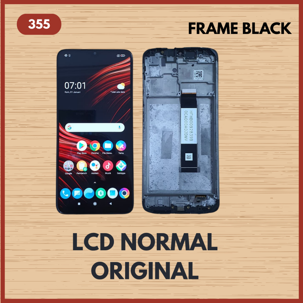 LCD FRAME ORIGINAL XIAOMI POCO M3 / REDMI 9T COPOTAN
