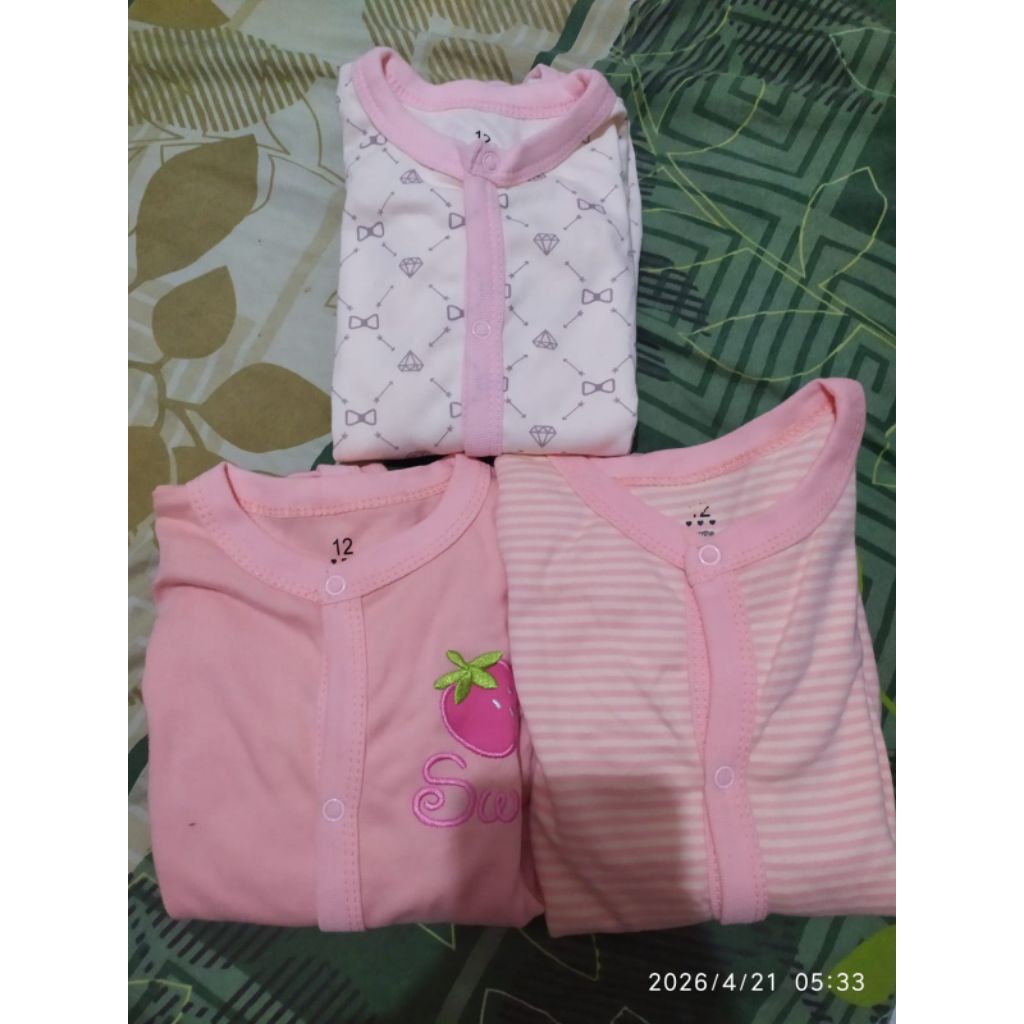 baju bayi perempuan 12 bulan 1 tahun