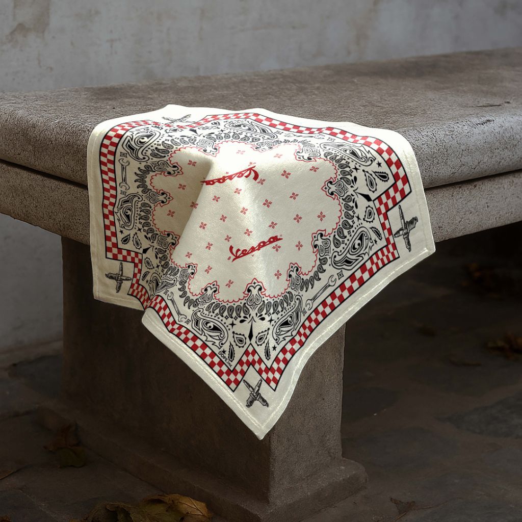 DOKTRIN - Bandana motif batik vespa klasik antik / aksesoris vespa