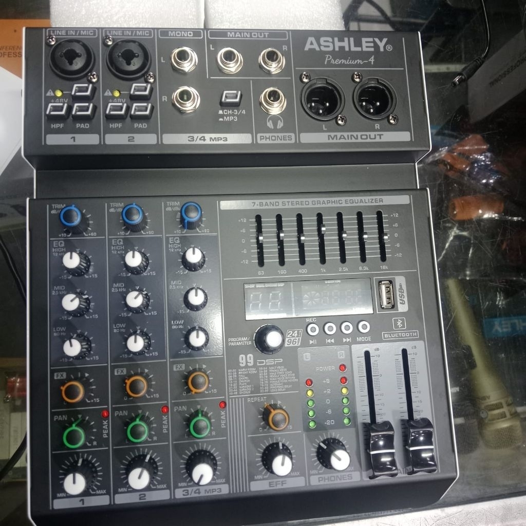 Mixer Ashley Premium 4 Channel New Original