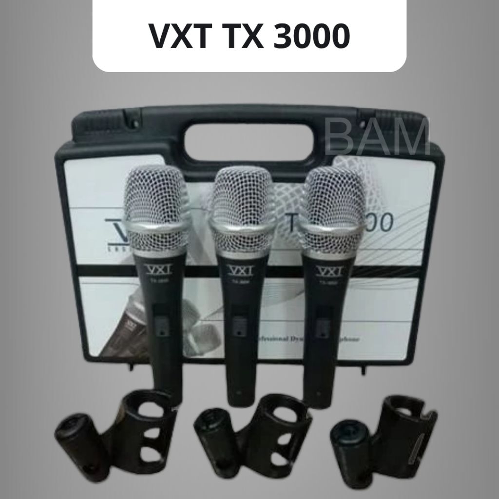 VXT Mic Kabel TX 3000 isi 3 Mic