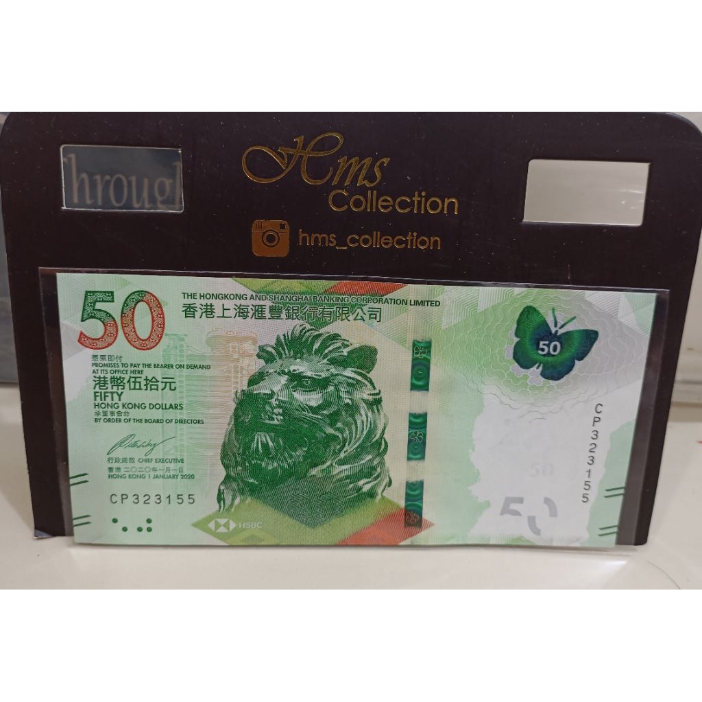 Uang Negara Cina Hongkong 50dolars untuk koleksi