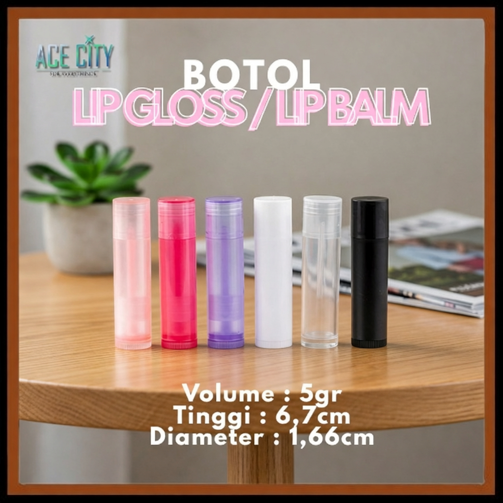 Botol Lip Gloss | Botol Lip Balm | Botol Lipstik Plastik 5gr