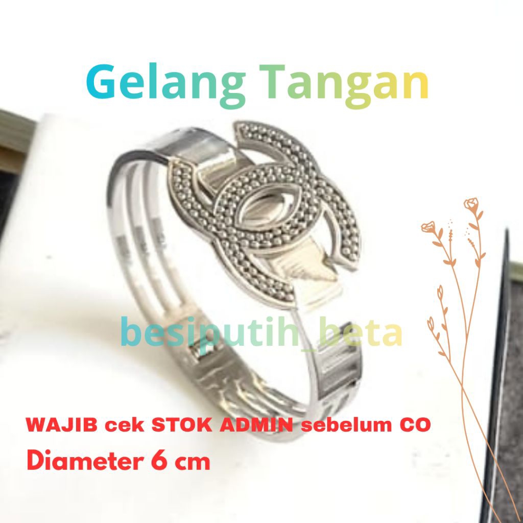 Gelang besi putih ambon / besi putih asli