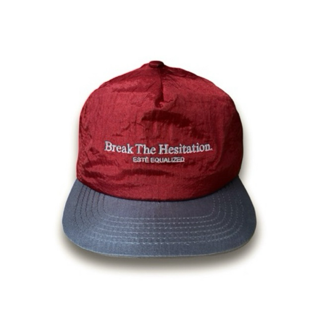 ESTE EQUALIZED RED NYLON SNAPBACK