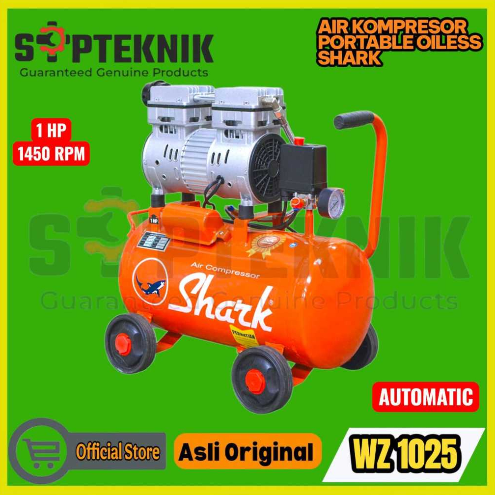 KOMPRESOR UDARA OILLESS WZ-1025 1HP 25 LITER SHARK