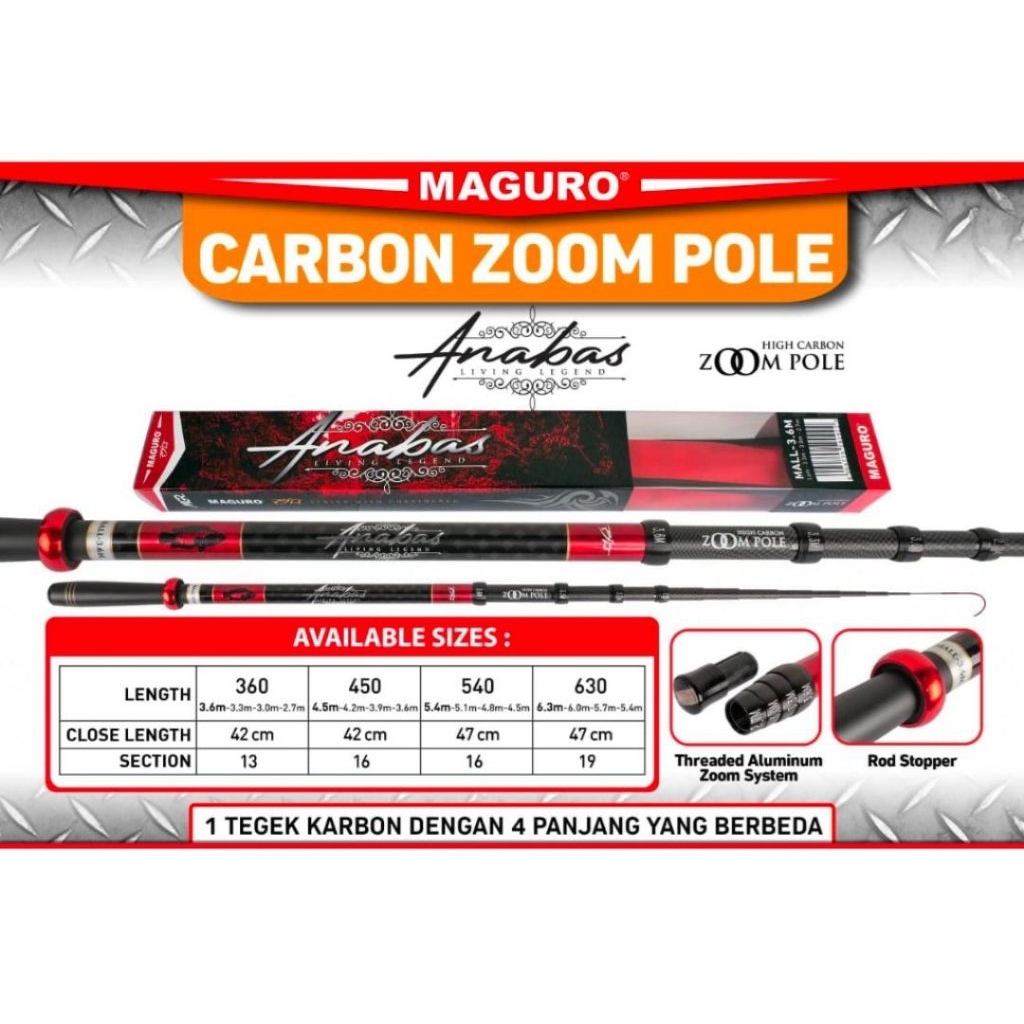 Tegek zoom maguro anabas 360 dan 450