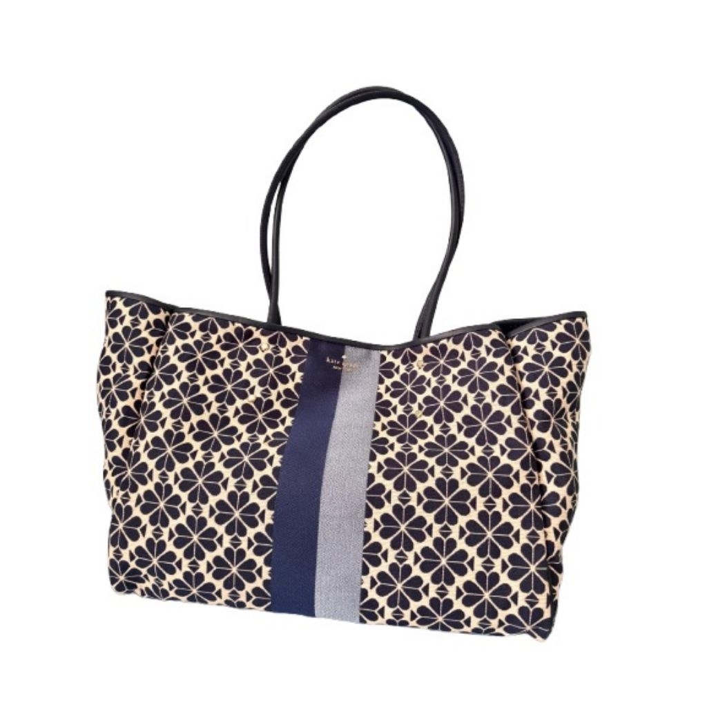 Kate Spade Everything Spade Flower Jacquard Stripe Large Tote