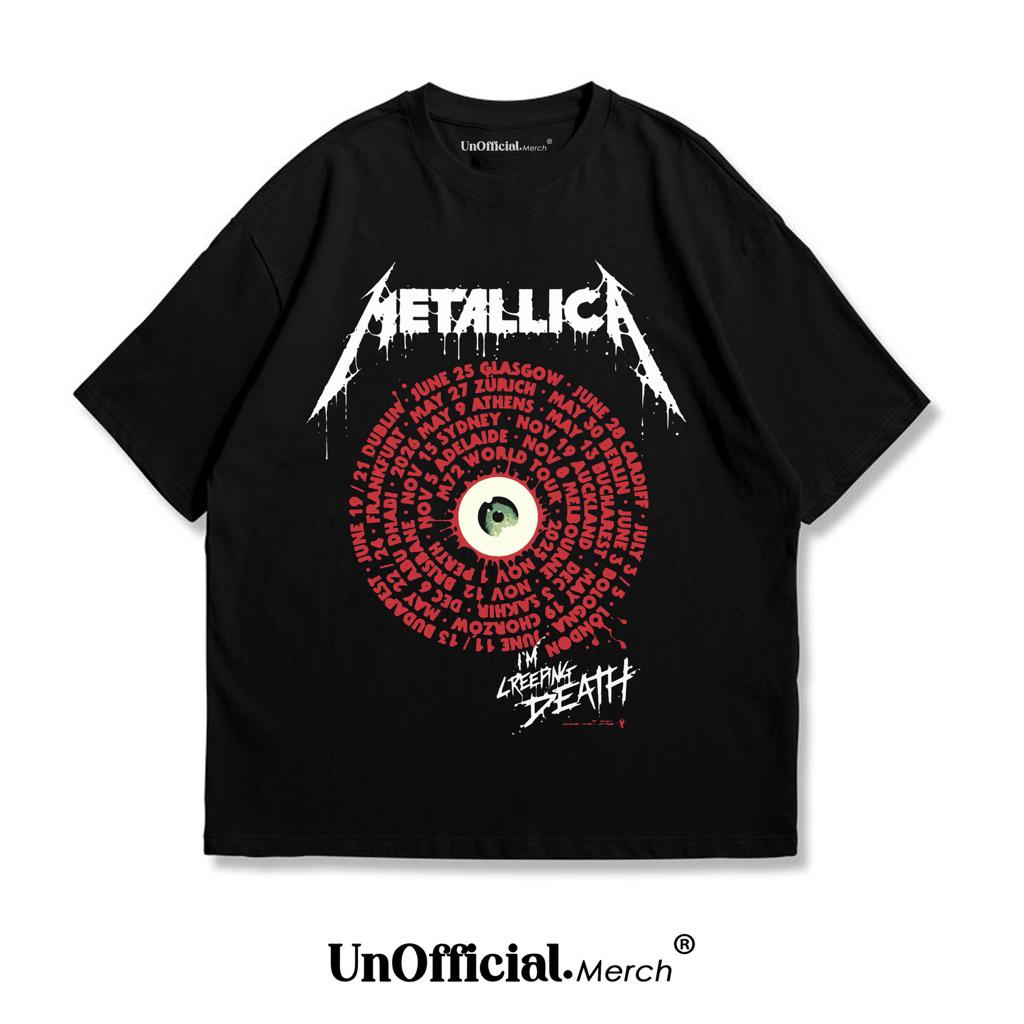 Band T-Shirt Metallica 03 | Kaos Metallica | UnOfficial
