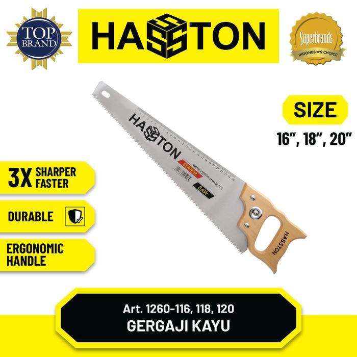PROHEX HASSTON Gergaji Belah Potong Kayu gagang kayu 18" 20"
