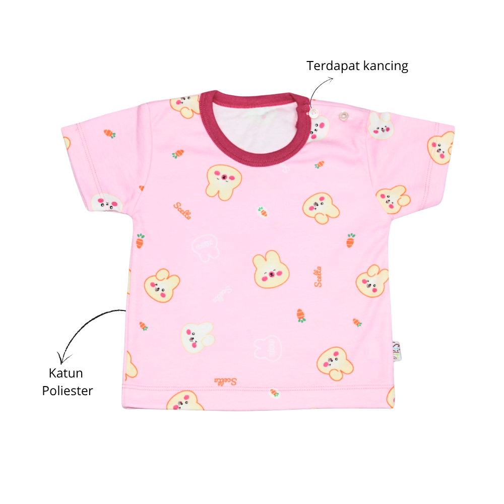 Scelta - Setelan Pakaian Anak-anak Lengan Pendek dan Celana Panjang Motif Karakter | STL SC 456 CP thumbnail 2