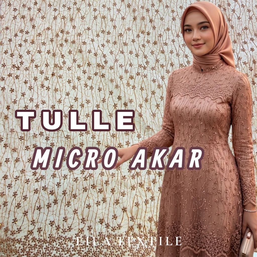 Tile Akar Payet piring  (HARGA PER SETENGAH METER) cocok untuk kebaya, outer, dress, gaun