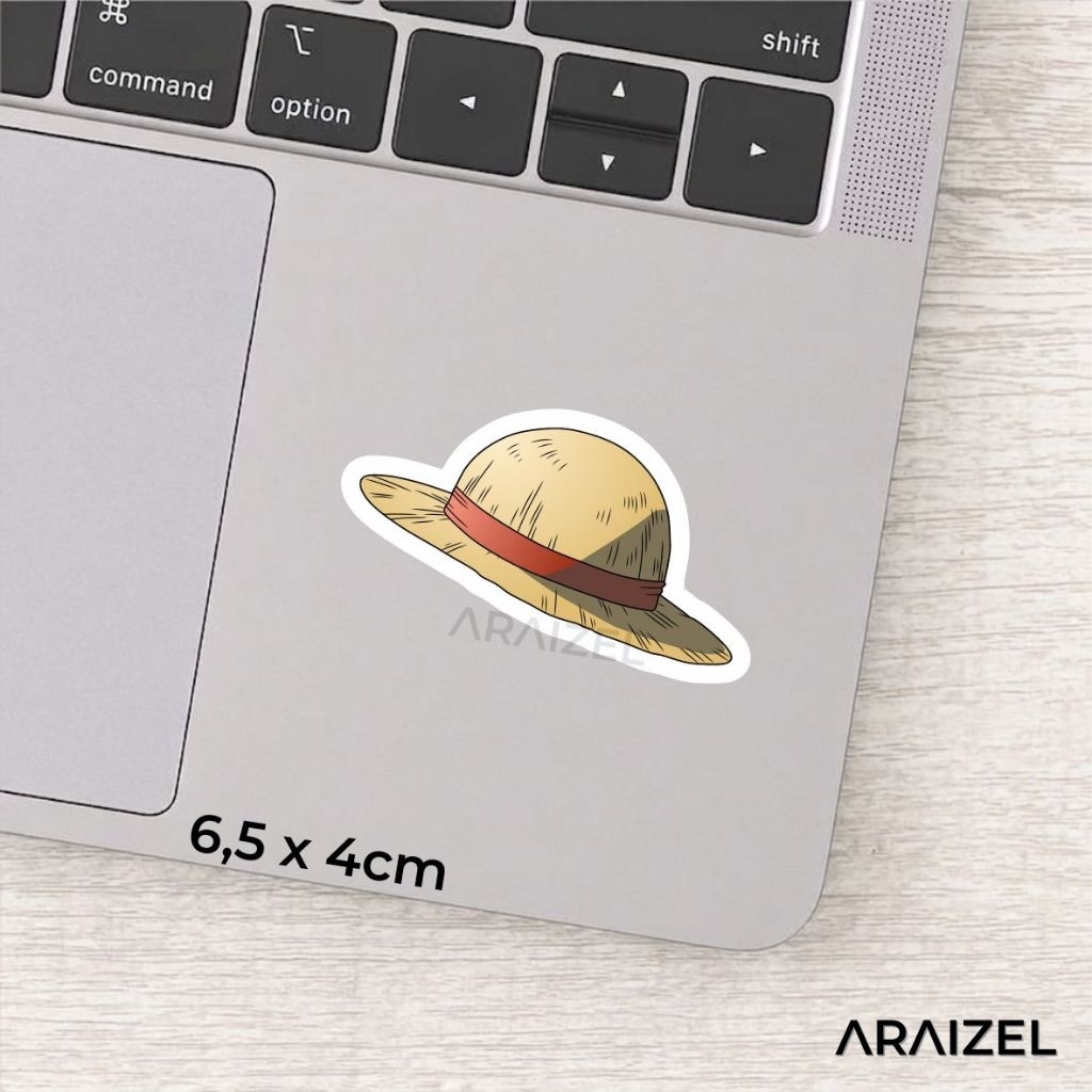 Sticker Stiker anime print Mugiwara topi jerami