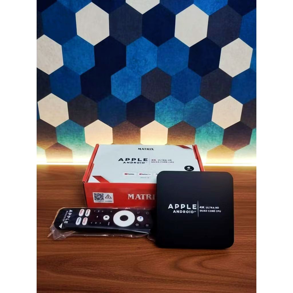 Matrik Apple Android Tv Box Bluetooth Android 12 Ram 4