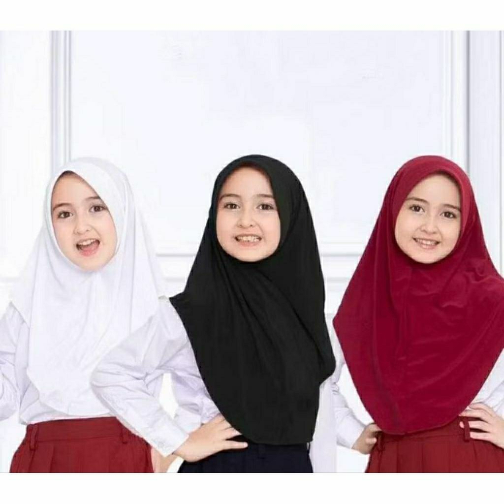 HIJAB ANAK SEKOLAH / HIJAB BERGO PAD ANAK / HIJAB ANAK SD