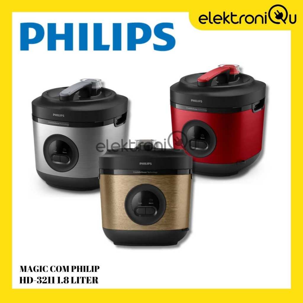 MAGIC COM PHILIP HD-3211 1.8 Liter Stainless Steel Magic Com 3 in 1