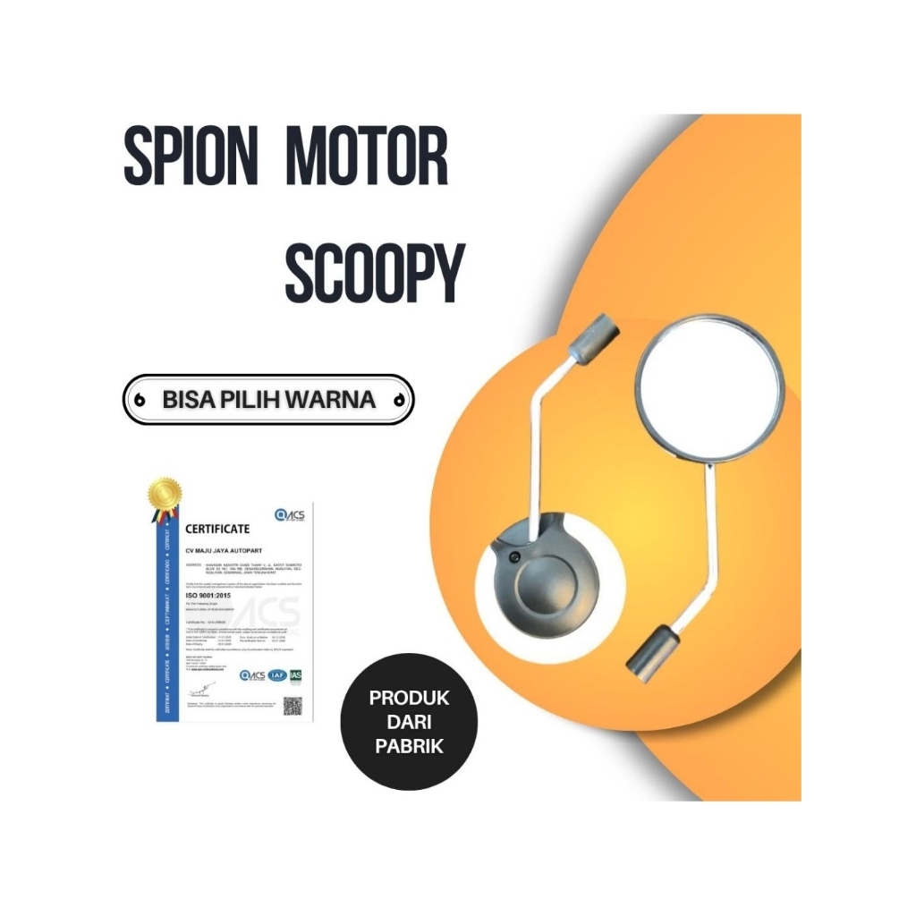 Spion HONDA SCOOPY Standar Spion SCOOPY MERAH Kaca Spion Motor / Spion SCOOPY