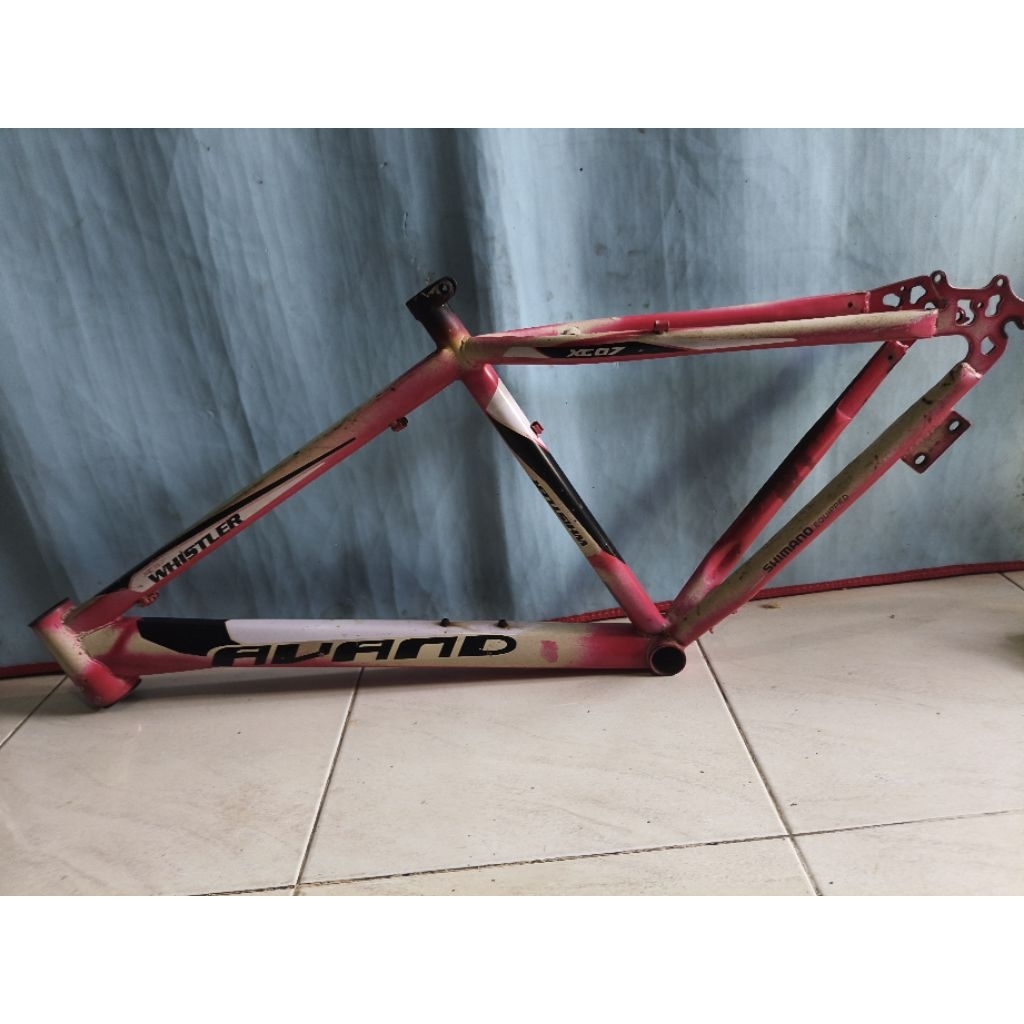 frame dan fork sepeda mtb 26 inc