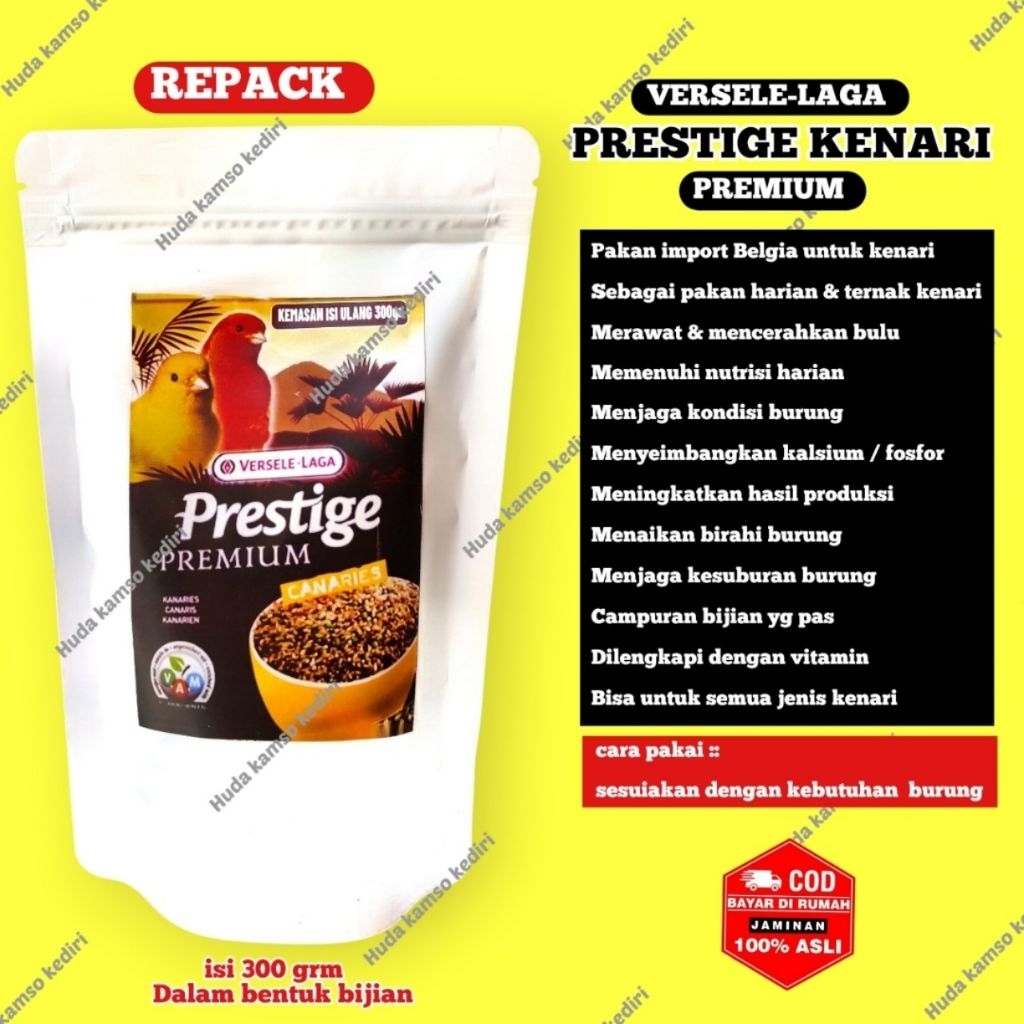 PRESTIGE KENARI CANARIES 300gr  PRESTIGE KENARI VERSELE LAGA