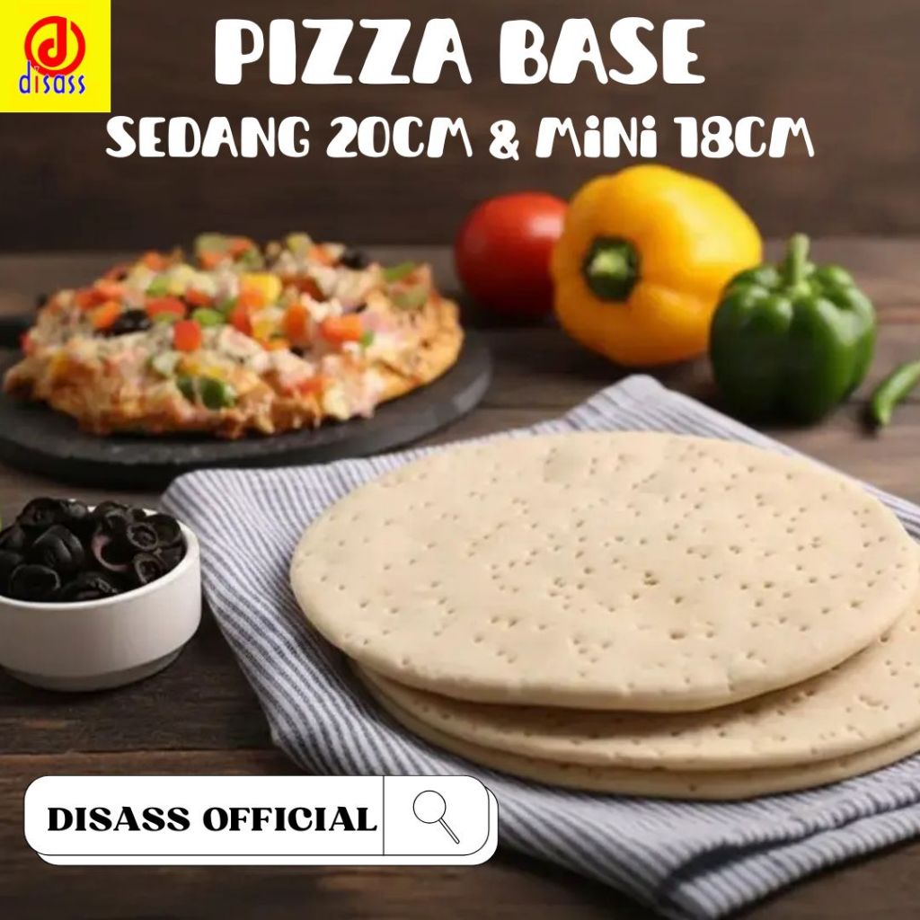 PIZZA BASE FROZEN UKURAN SEDANG DAN MINI ISI5 - DISASS JOGJA