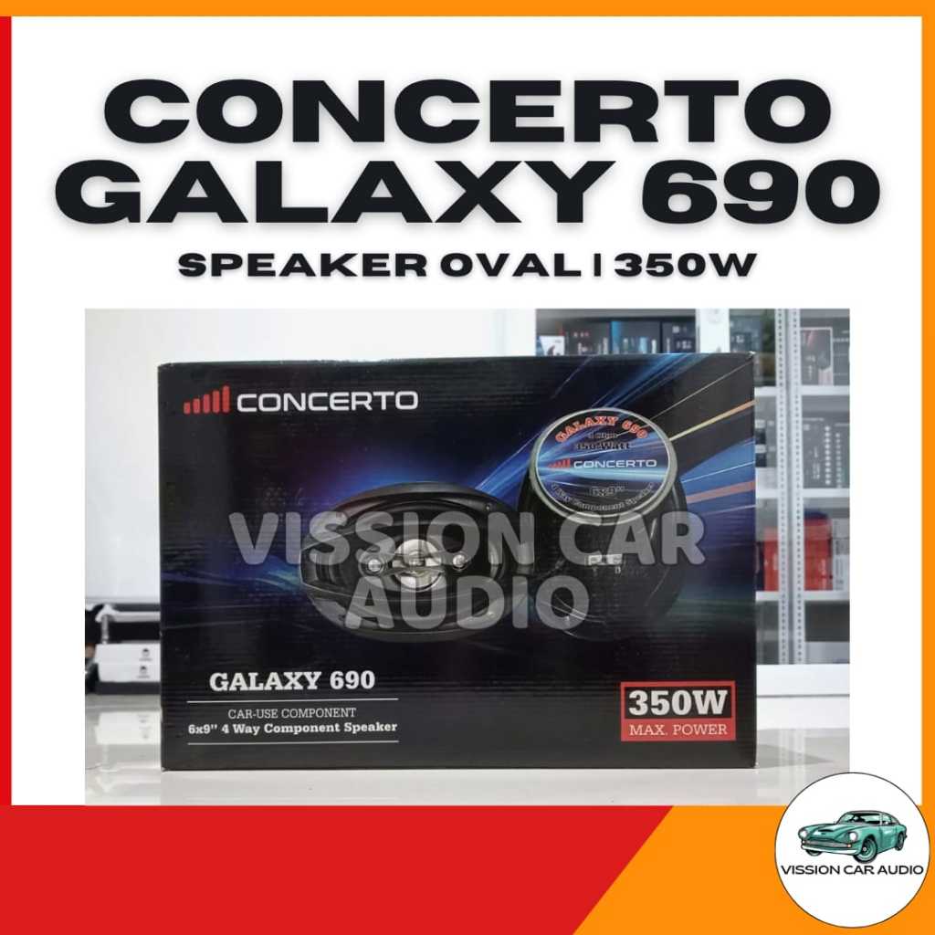 Speker Oval Concerto 690 Midbass Oval 6.5 Inch Midbass