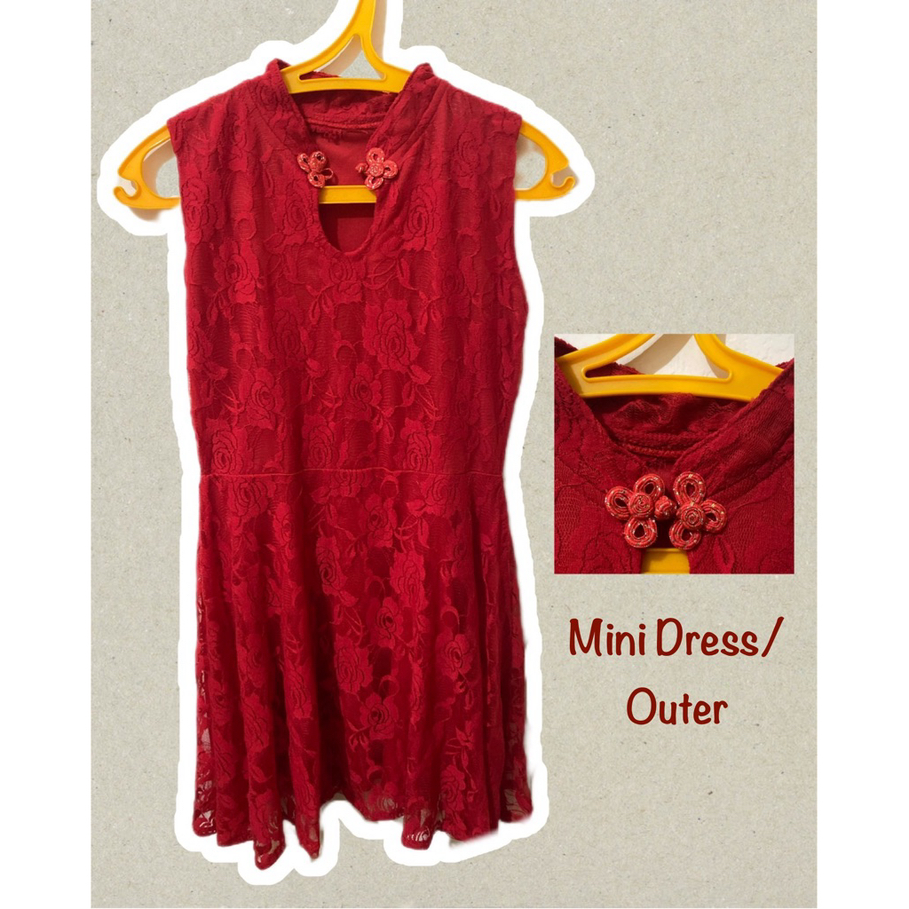 Dress brokat/outer brokat