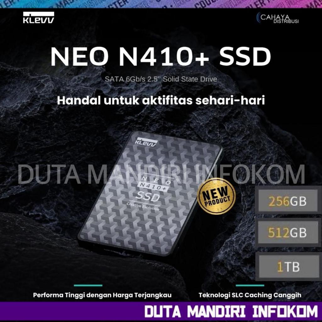 KLEVV NEO N410+ SSD 256GB 512GB 1TB 2TB - 2.5" Inch SATA III 6Gb/s Strictly-selected 3D TLC NAND Fla