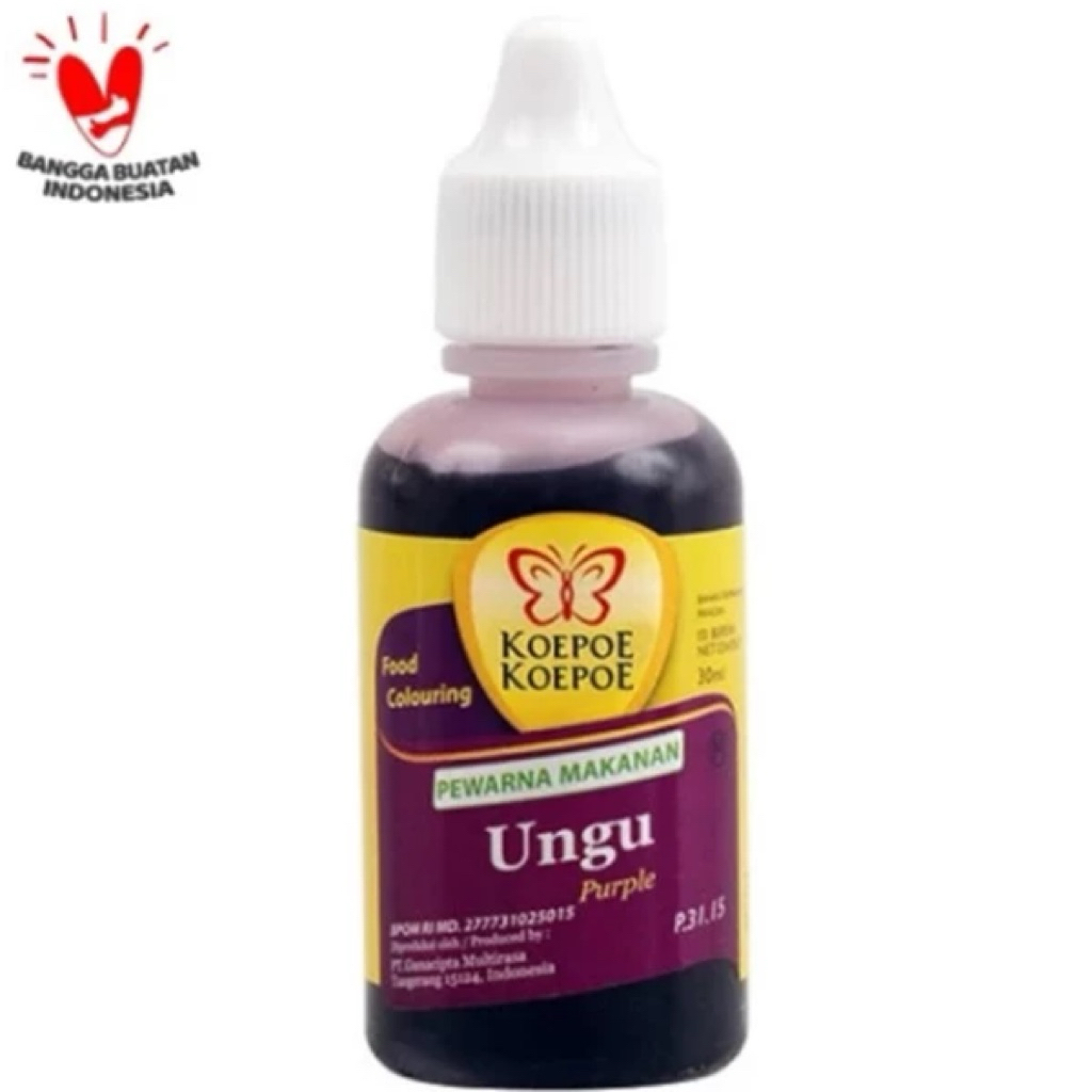 Koepoe Koepoe Pewarna Ungu 30ml - KARTONAN - CARGO
