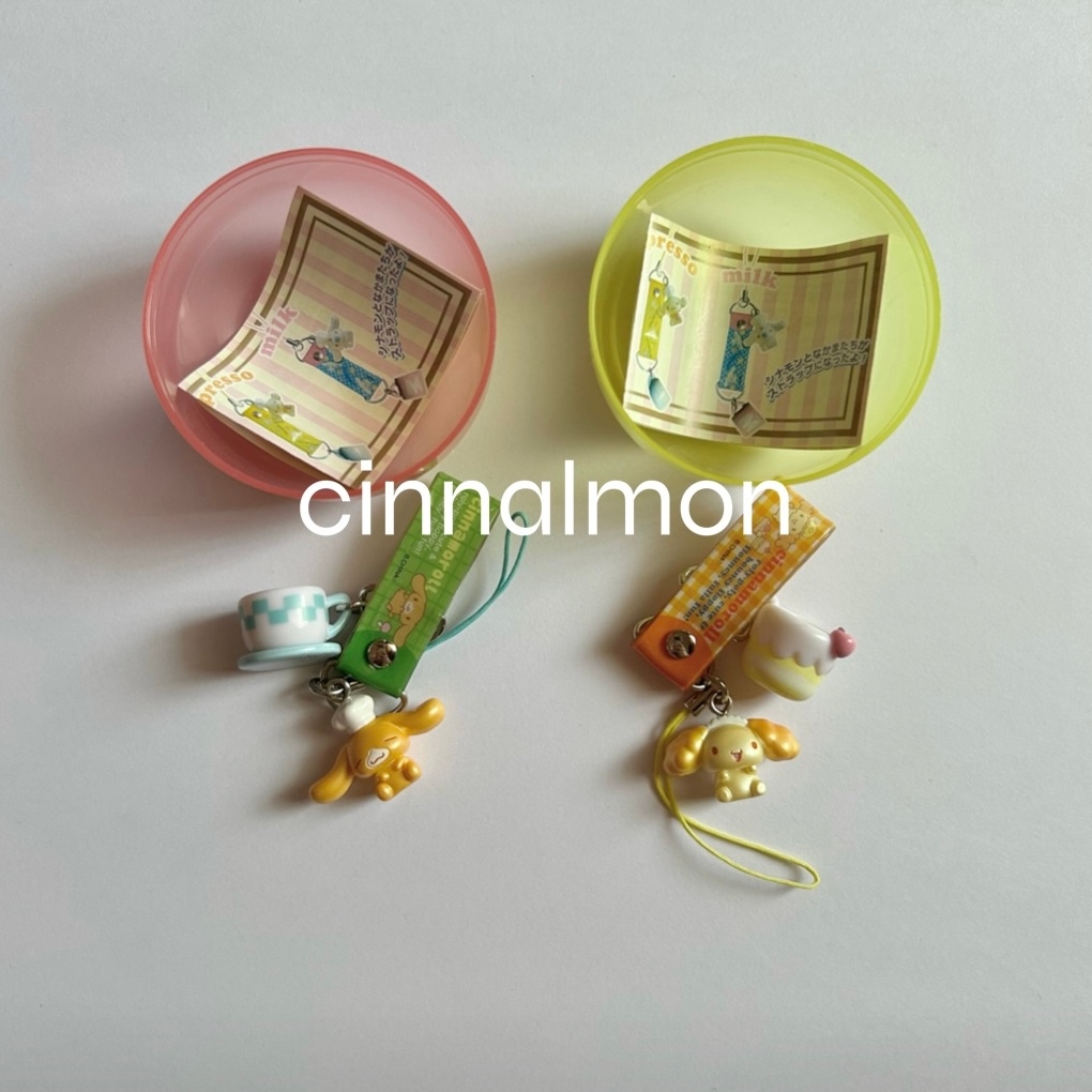 SANRIO Gashapon Gacha Keychain Cinnamoroll - Cappuccino & Chiffon